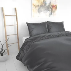Dekbedovertrekken*Beddenbriljant Beauty Skin Care Anthracite Glanssatijn