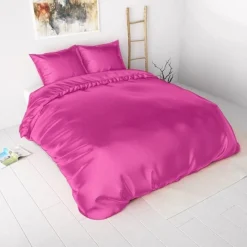 Dekbedovertrekken*Beddenbriljant Beauty Skin Care Hot Pink glanssatijn