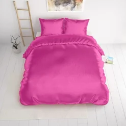 Dekbedovertrekken*Beddenbriljant Beauty Skin Care Hot Pink glanssatijn