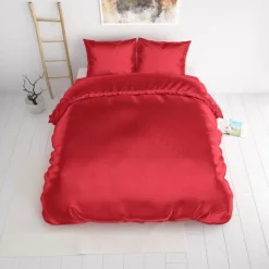 Dekbedovertrekken*Beddenbriljant Beauty Skin Care Red glanssatijn
