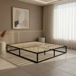 Bedframe*Beddenbriljant Bedframe Metaal Zwart - Direct Leverbaar!