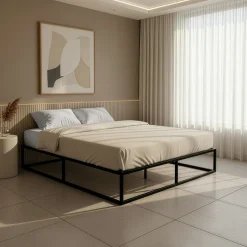 Bedframe*Beddenbriljant Bedframe Metaal Zwart - Direct Leverbaar!