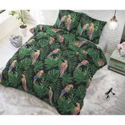 Dekbedovertrekken*Beddenbriljant Botanic Parrot Green