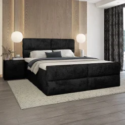 Boxspring Met Opbergruimte*Beddenbriljant Boxspring met opbergruime Velvet Croco - Incl. GRATIS voetbord!