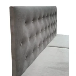 Boxspring Met Opbergruimte*Beddenbriljant Boxspring met Opbergruimte Fluweel Fondi + voetbord