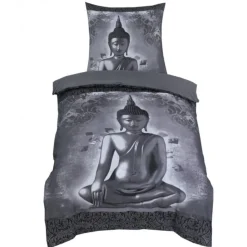 Dekbedovertrekken*Beddenbriljant Buddha Grijs