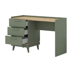 Bureaus*Beddenbriljant Bureau Skagen - Groen - 3 Lades