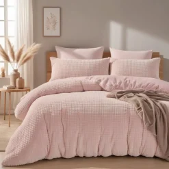 Dekbedovertrekken*Beddenbriljant Check Teddy Roze