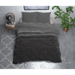 Dekbedovertrekken*Beddenbriljant Cheng Anthracite - flanel