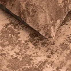 Dekbedovertrekken*Beddenbriljant Crushed Velvet Katoen Wood Bruin
