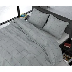 Dekbedovertrekken*Beddenbriljant Deep check Grey