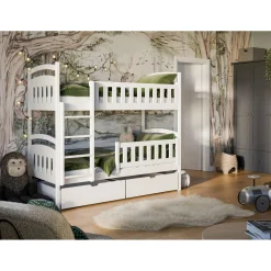 Stapelbed|Hoogslaper*Beddenbriljant 2dekans Stapelbed met Lade Ilias - 2-persoons - 90 x 200 - Kinderbed | Niet in originele verpakking