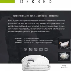 4-Seizoenen Dekbed*Beddenbriljant Diamant Elegance 90% ganzendons 4- Seizoenen Dekbed