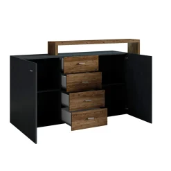 Dressoirs*Beddenbriljant Dressoir Bologna - Vuren / Antraciet