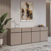 Dressoirs*Beddenbriljant Dressoir Crotone - 4-deurs incl. 4 lades - Taupe