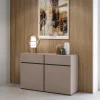 Dressoirs*Beddenbriljant Dressoir Crotone - 2-deurs incl. 2 lades - Taupe