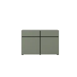 Dressoirs*Beddenbriljant Dressoir Crotone - 2-deurs incl. 2 lades - Groen