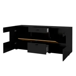 Dressoirs*Beddenbriljant Dressoir Koblenz - Wotan Eiken / Zwart