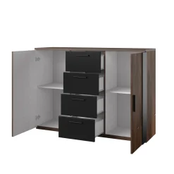 Dressoirs*Beddenbriljant Dressoir Siena – Bruin