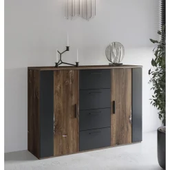 Dressoirs*Beddenbriljant Dressoir Siena – Walnoot