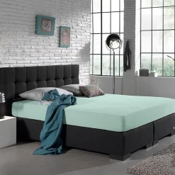 Matras Hoeslakens*Beddenbriljant Dubbel Jersey Matras Hoeslaken Pastel Blue 220 gr