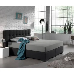 Matras Hoeslakens*Beddenbriljant Dubbel Jersey Matras Hoeslaken Grijs 220 gr