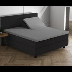 Splittopper Hoeslakens*Beddenbriljant Dubbel Jersey Splittopper Hoeslaken - Grijs 220 gr