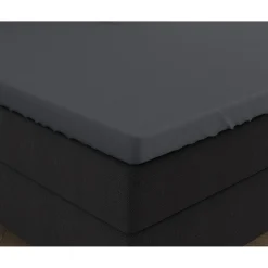 Splittopper Hoeslakens*Beddenbriljant Dubbel Jersey Splittopper Hoeslaken - Antraciet 220 gr