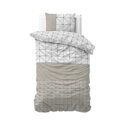 Dekbedovertrekken*Beddenbriljant FL Gino Taupe - flanel