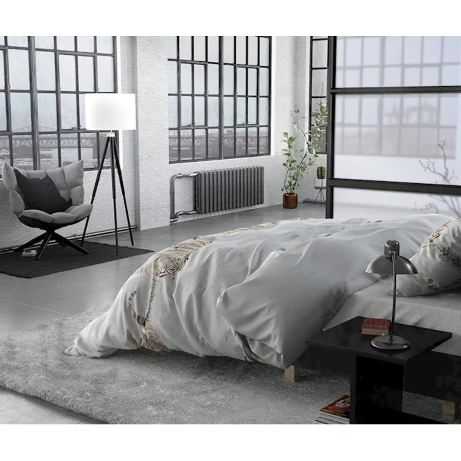 Dekbedovertrekken*Beddenbriljant FL Winter Tiger White - flanel