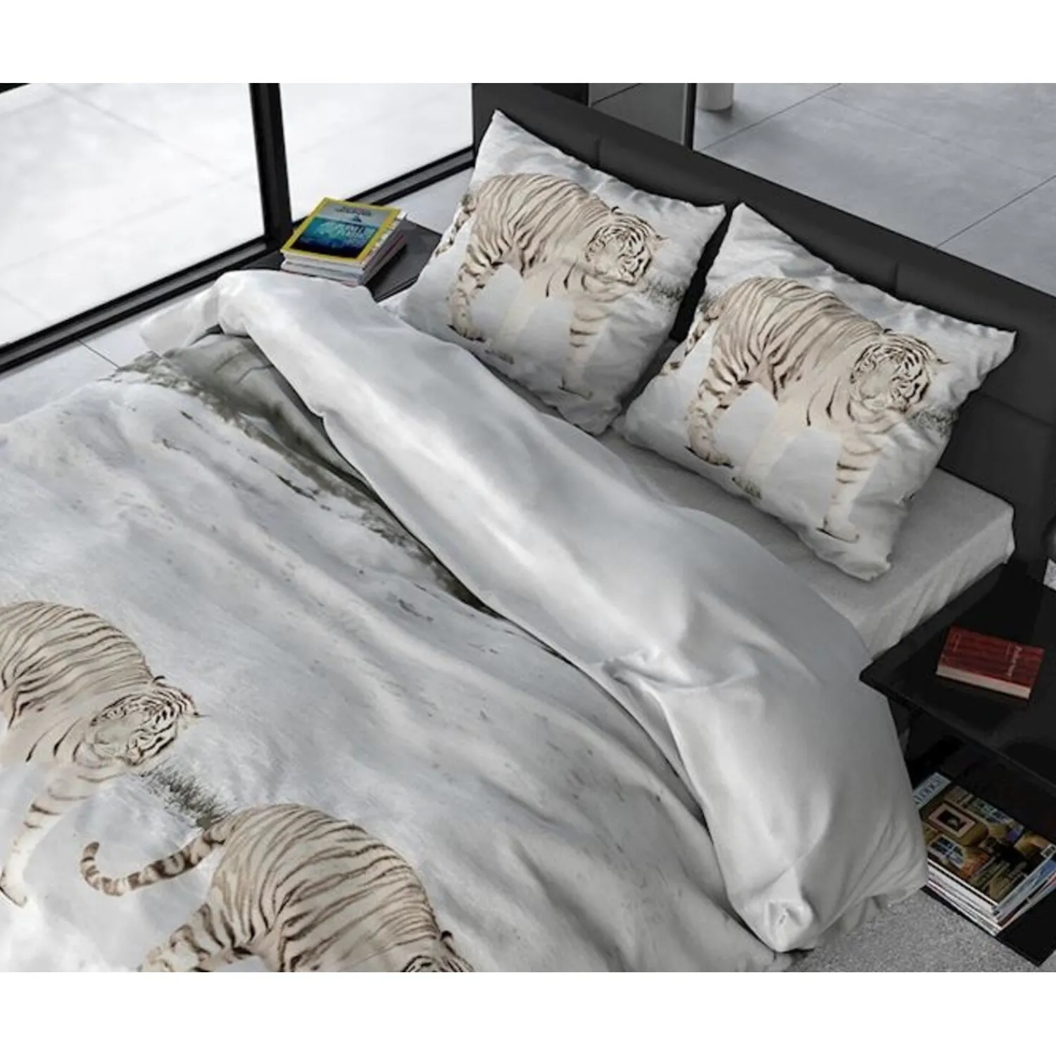 Dekbedovertrekken*Beddenbriljant FL Winter Tiger White - flanel