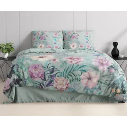 Dekbedovertrekken*Beddenbriljant Flore Blauw