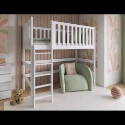 Stapelbed|Kinderbed*Beddenbriljant Hoogslaper Lara - Kinderbed - Leverbaar in 8 kleuren!