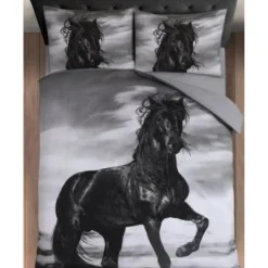 Dekbedovertrekken*Beddenbriljant Horse Black 100 % katoen