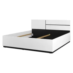 Houten Bed*Beddenbriljant Houten Bed Crotone - Wit - Bedframe