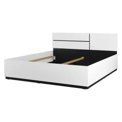 Houten Bed*Beddenbriljant Houten Bed Crotone - Wit - Bedframe