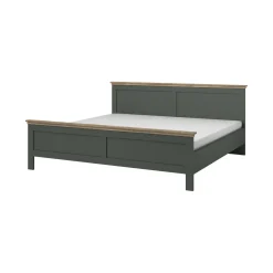 Houten Bed*Beddenbriljant Houten Bed Elvas - Donkergroen - Bedframe