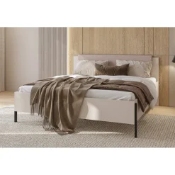 Houten Bed*Beddenbriljant Houten Bed Jura - Taupe - Bedframe