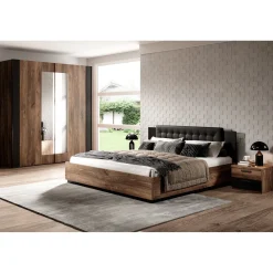 Houten Bed*Beddenbriljant Houten Bed Siena - Bruin - Bedrame