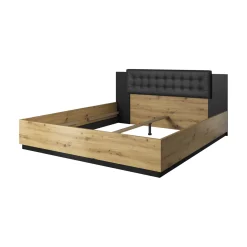 Houten Bed*Beddenbriljant Houten Bed Siena - Naturel - Bedrame