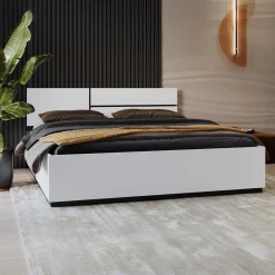Bed Met Opbergruimte|Houten Bed*Beddenbriljant Houten Opbergbed Crotone - Wit