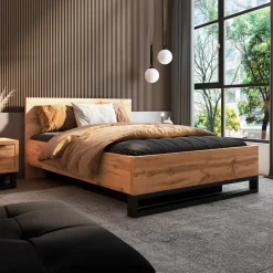 Bed Met Opbergruimte|Houten Bed*Beddenbriljant Houten Opbergbed Halmstad - Wotan Eiken
