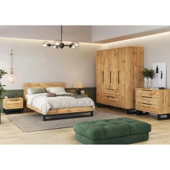Bed Met Opbergruimte|Houten Bed*Beddenbriljant Houten Opbergbed Halmstad - Wotan Eiken