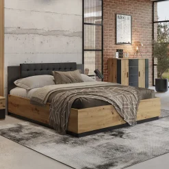 Houten Bed*Beddenbriljant Houten Opbergbed Siena - Naturel
