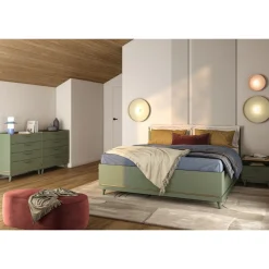 Bed Met Opbergruimte|Houten Bed*Beddenbriljant Houten Opbergbed Skagen - Groen