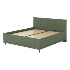 Bed Met Opbergruimte|Houten Bed*Beddenbriljant Houten Opbergbed Skagen - Groen