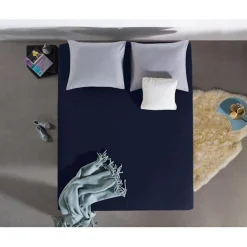 Matras Hoeslakens*Beddenbriljant Jersey Matras Hoeslaken 135 gr Indigo Blue