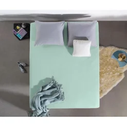 Matras Hoeslakens*Beddenbriljant Jersey Matras Hoeslaken 135 gr Pastel Blue