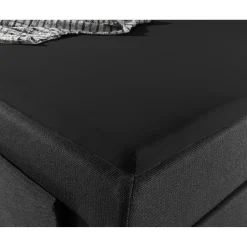 Splittopper Hoeslakens*Beddenbriljant Jersey Splittopper Hoeslaken Zwart