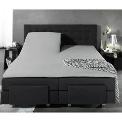 Splittopper Hoeslakens*Beddenbriljant Jersey Splittopper Hoeslaken Grijs